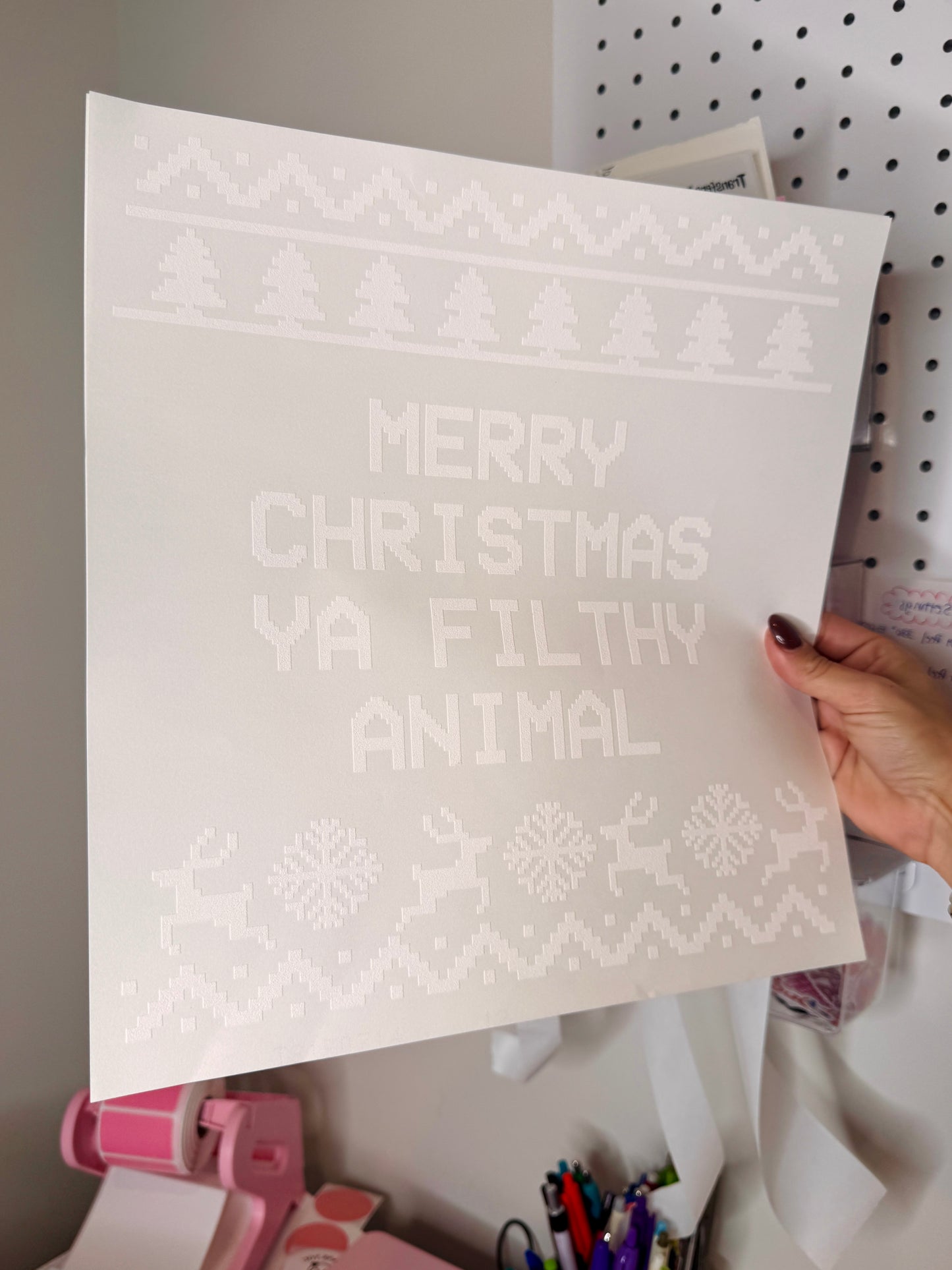 Merry Christmas Ya Filthy Animal - Single Color