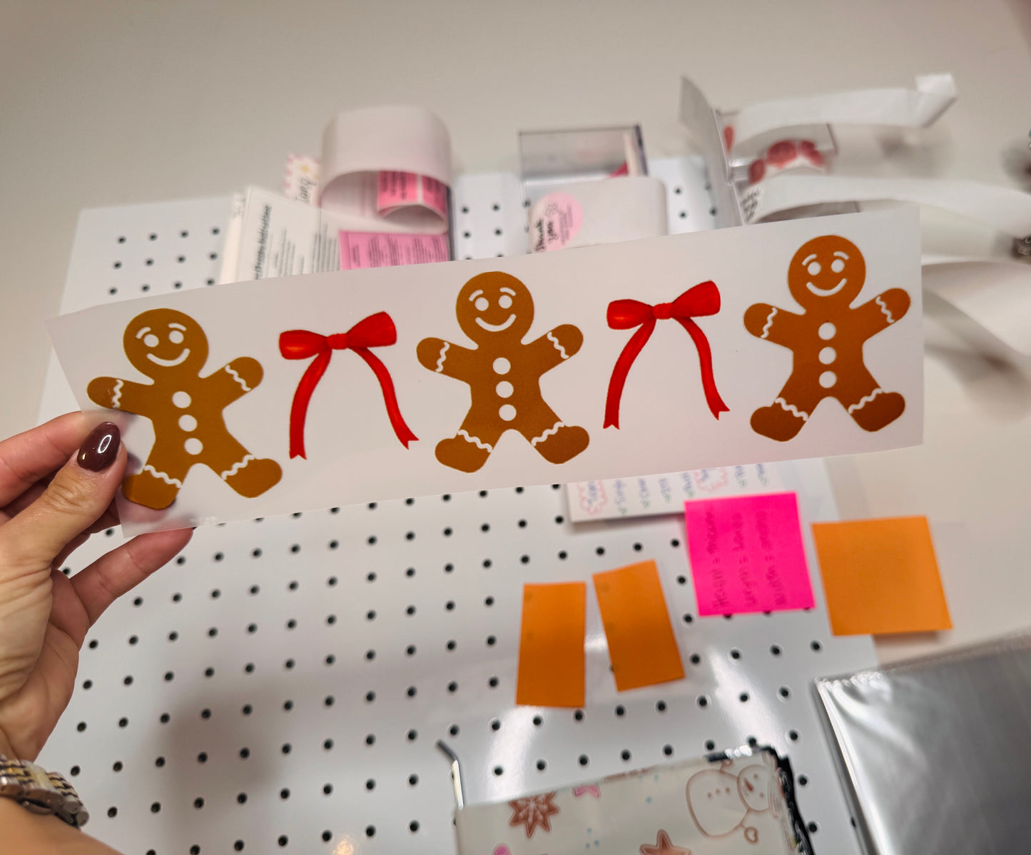 Bows & Gingerbread Cookies - Clear Film