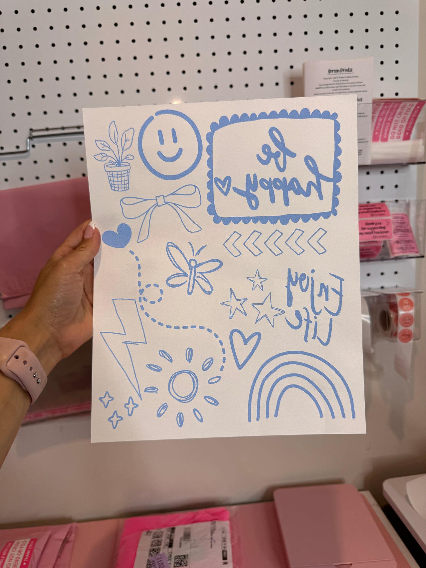 " Be Happy; Enjoy Life " Screen Print