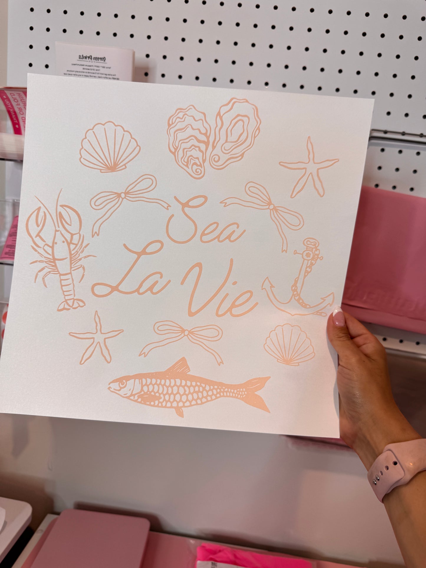 " Sea La Vie " Screen Print
