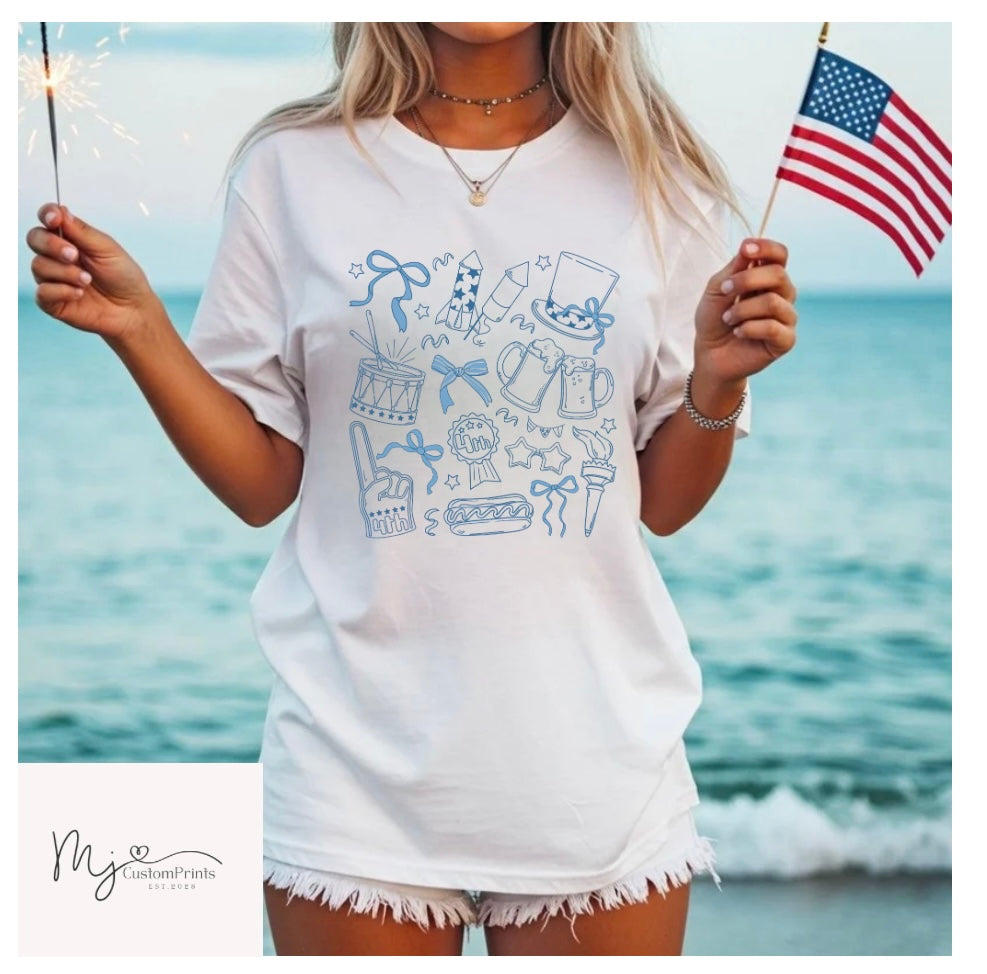 " 4th Of July " Screen Print