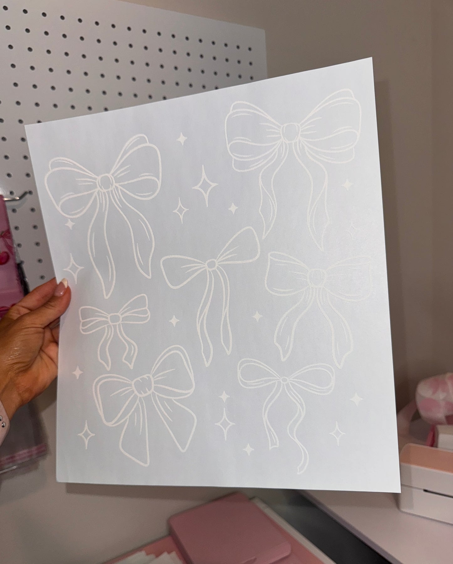 " Bows & Sparkles" Screen Print