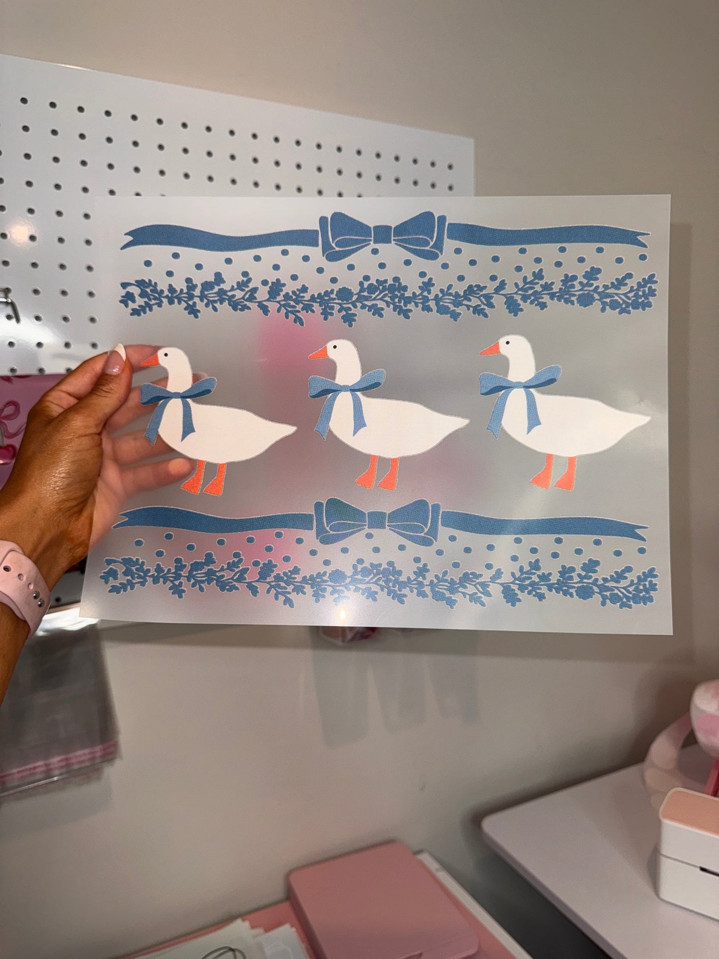 " Coquette Goose " - Clear Film