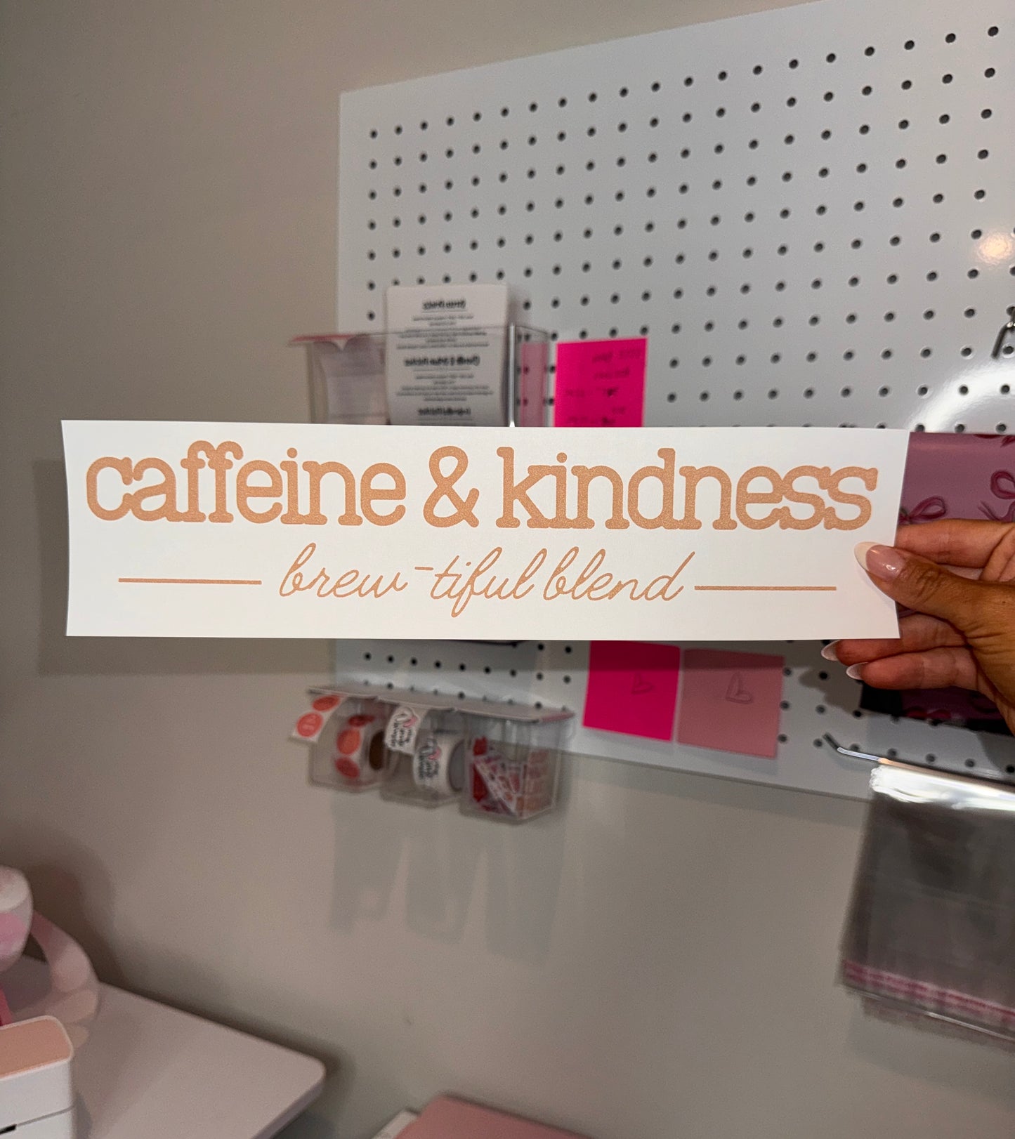 " Caffeine & Kindness Brew-tiful Blend " Screen Print