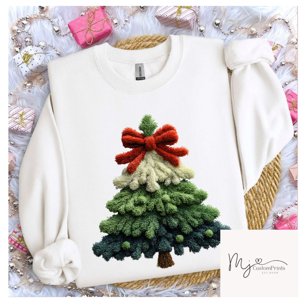 Christmas Tree Faux Yarn - Clear Film