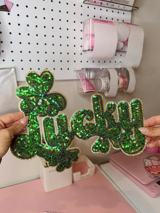 Lucky - Sequin Patch