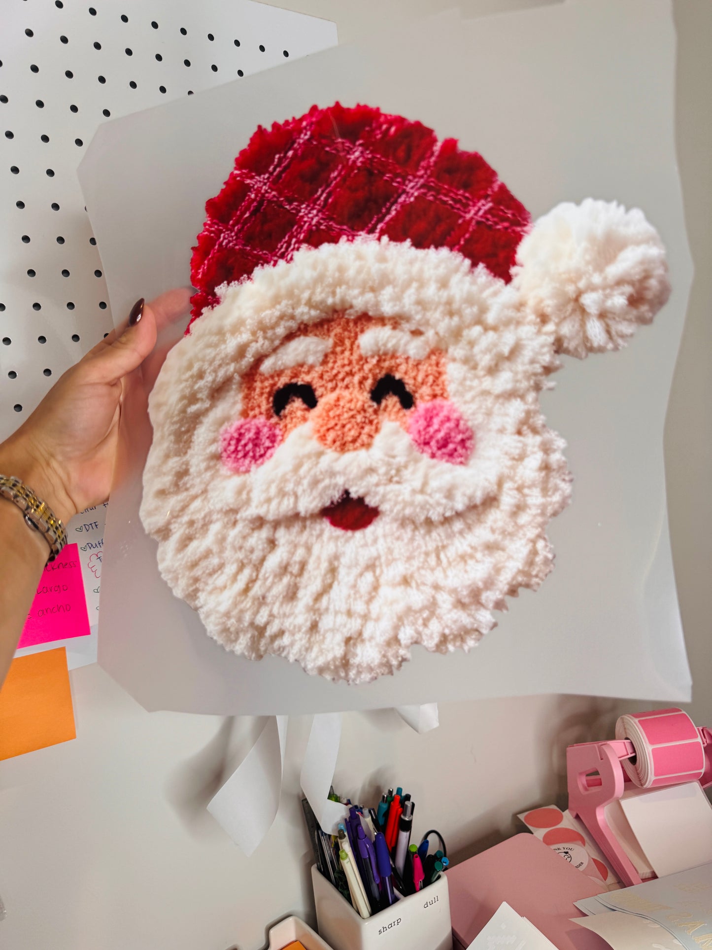 Santa Claus Faux Yarn - Clear Film