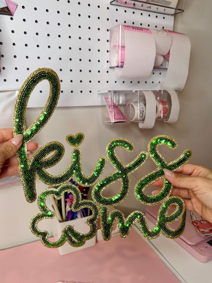 Kiss Me - Sequin Patch