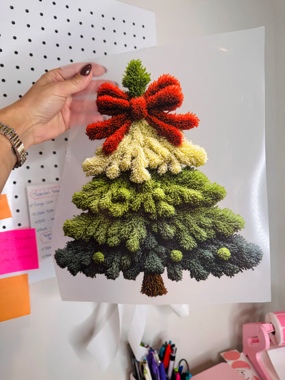 Christmas Tree Faux Yarn - Clear Film