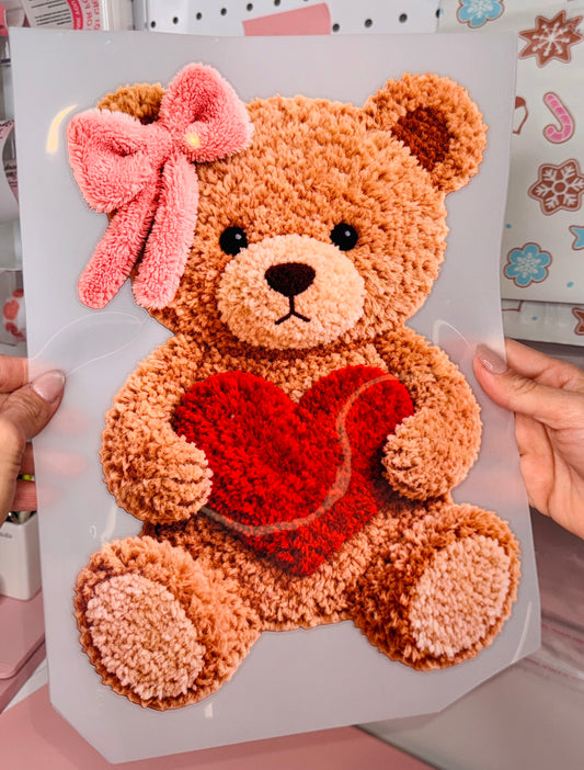 Faux Knit Teddy - Clear Film