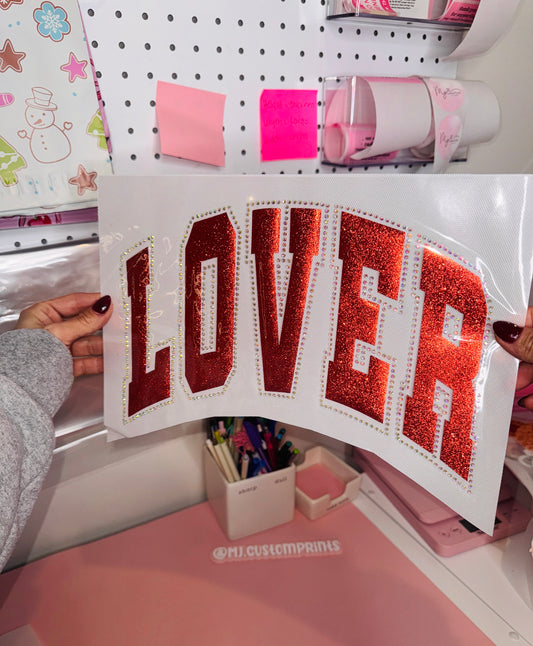 Lover Glitter Rhinestone Vinyl