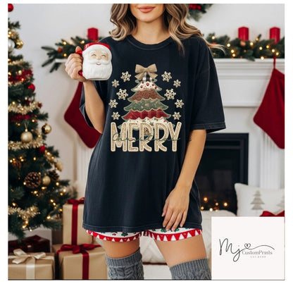 Merry Christmas Tree - Clear Film