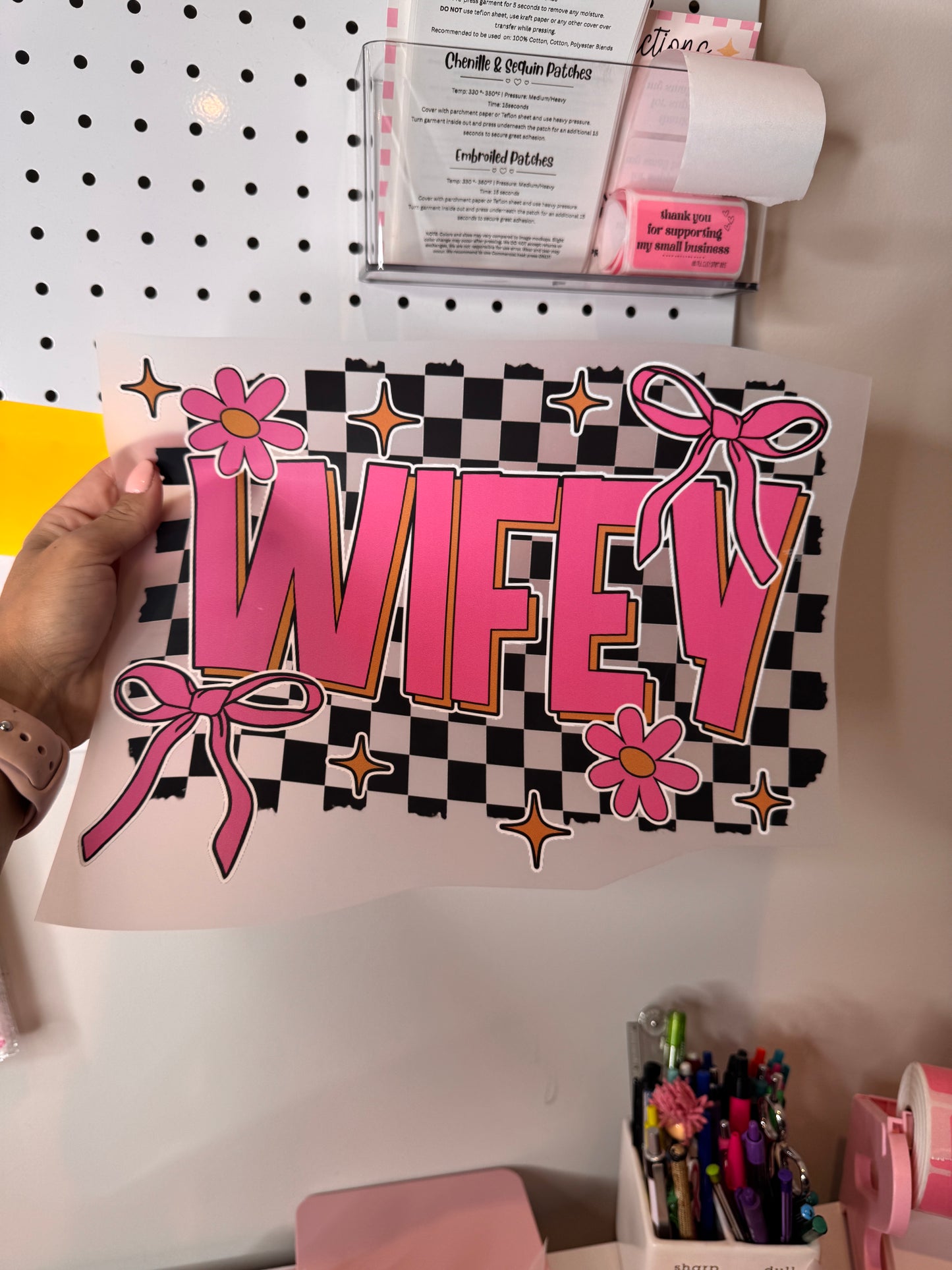 Wider Checkered & Bows - DTF