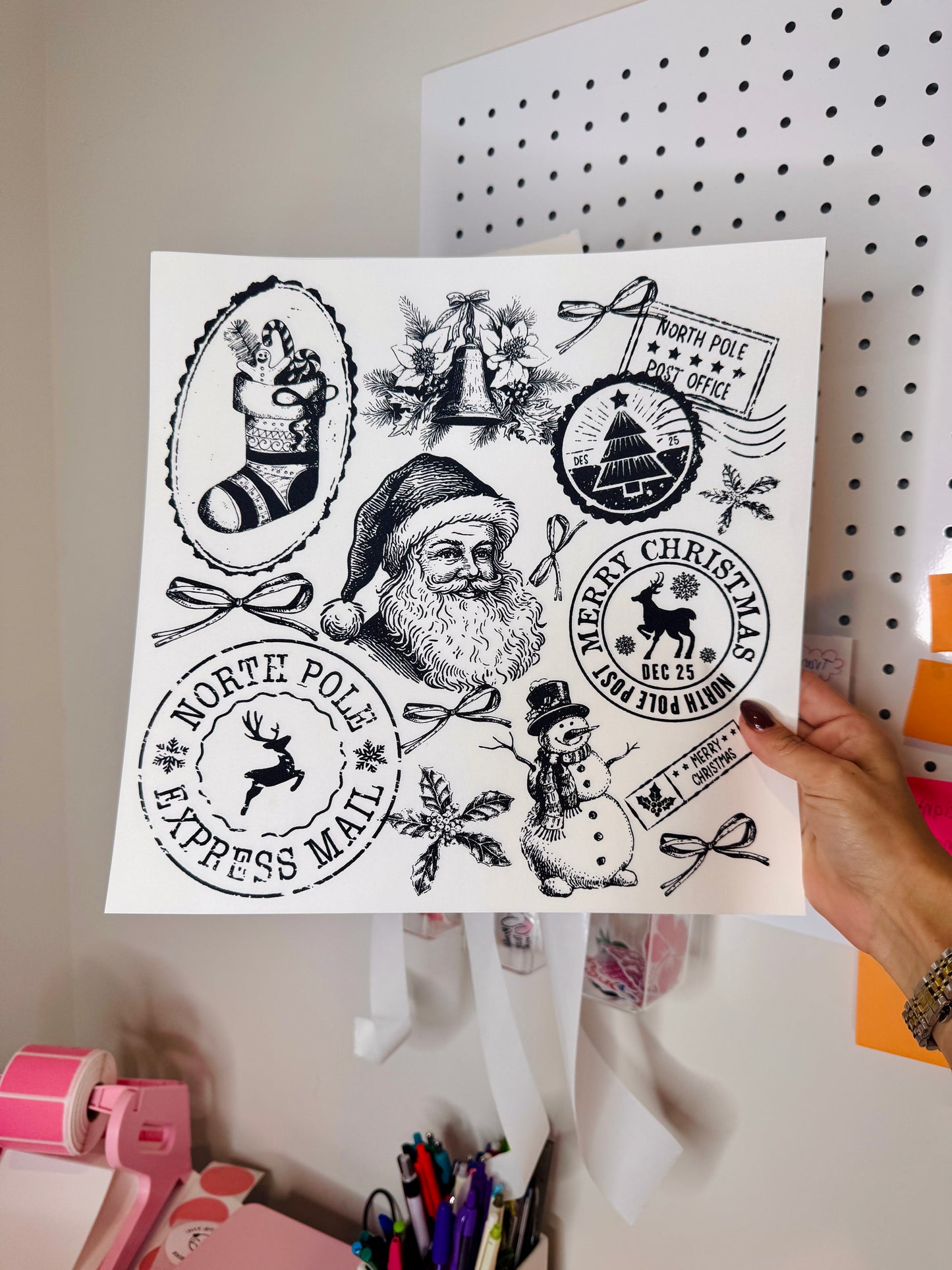 Christmas Collage - Single Color