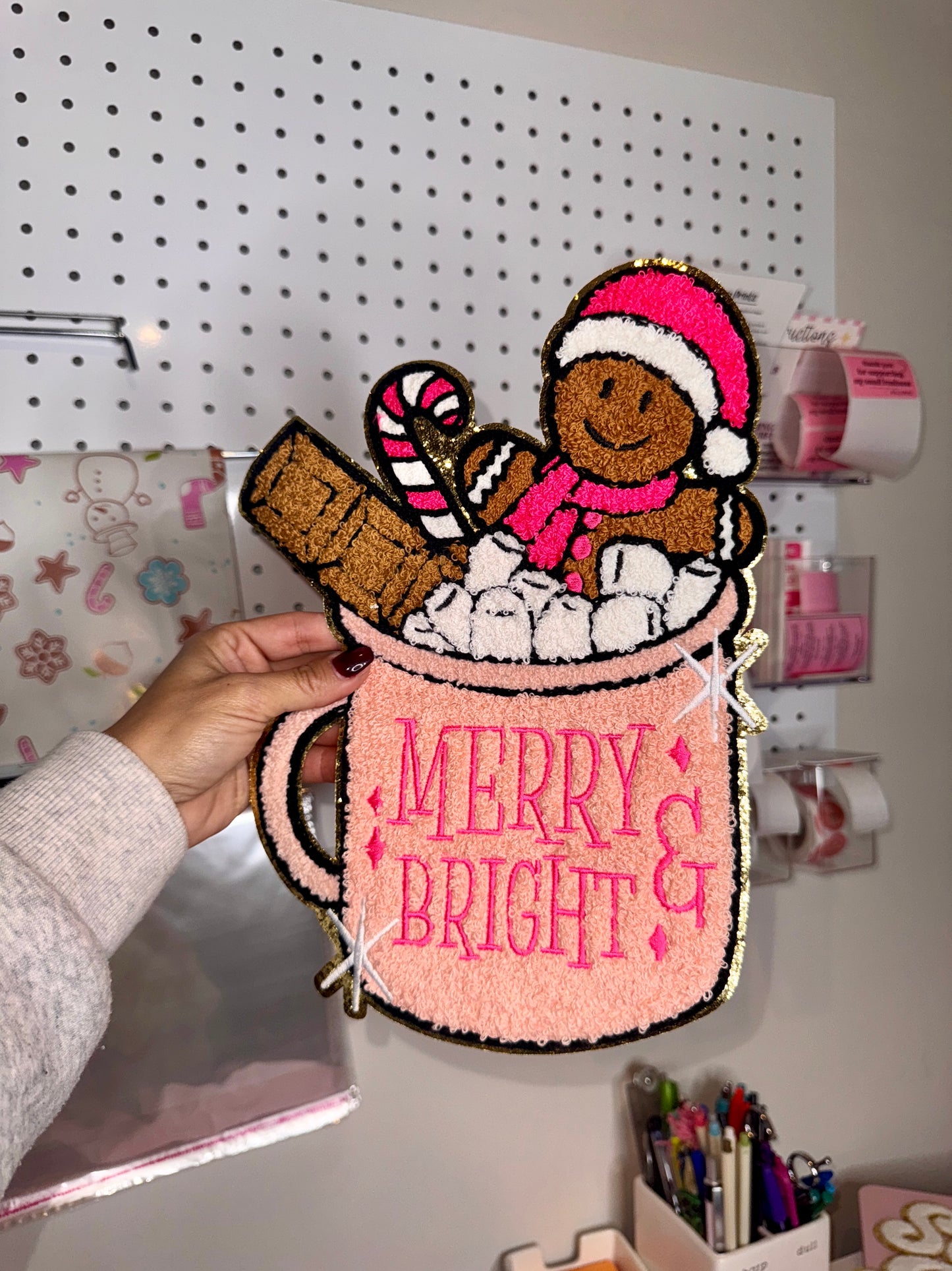 Merry & Bright - Chenille Patch