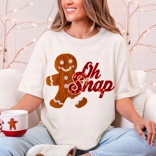 Oh Snap Faux Yarn & Sequin - DTF 11”