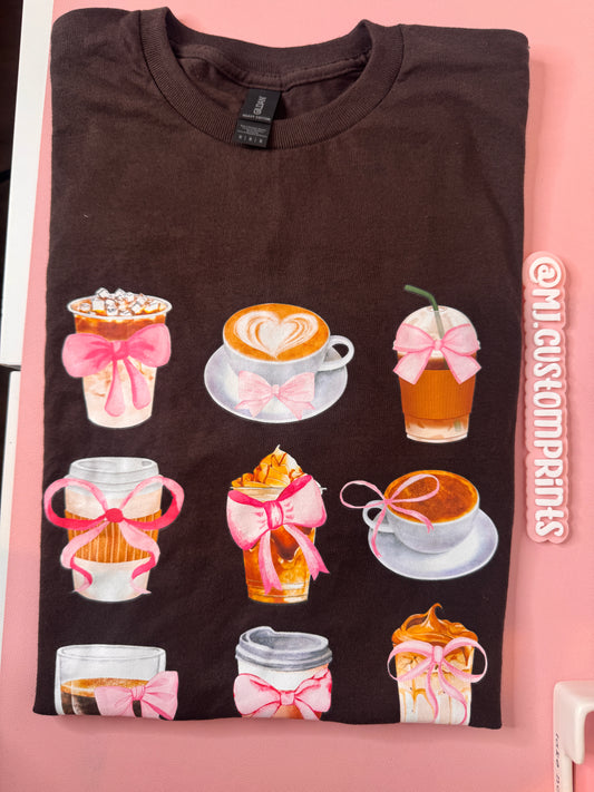 Coquette Coffee T-shirt (SIZE MEDIUM)
