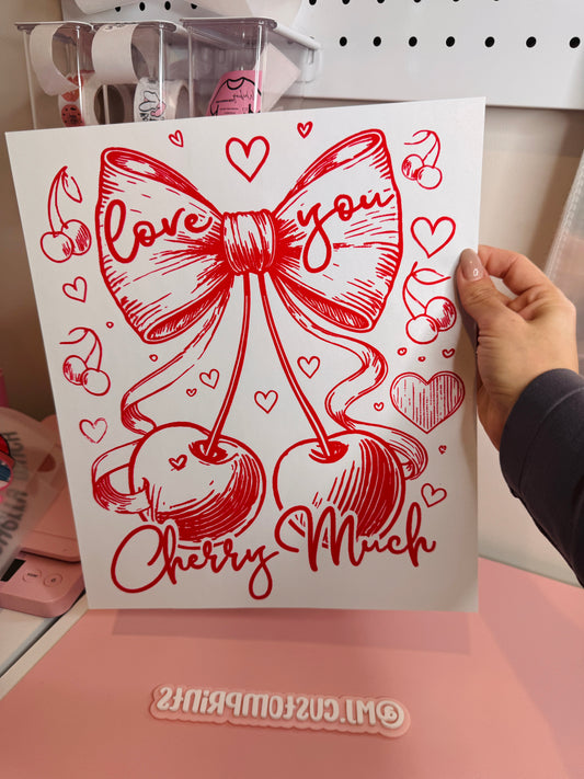 I love you Cherry Much - Single Color