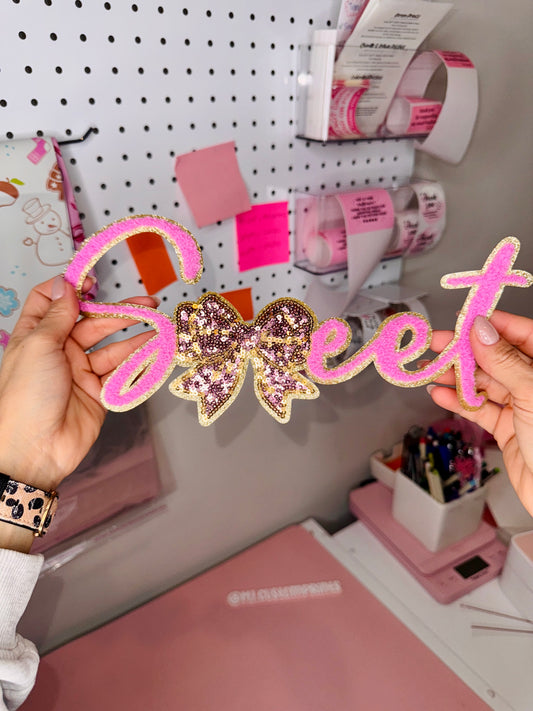 Sweet - Chenille Patch