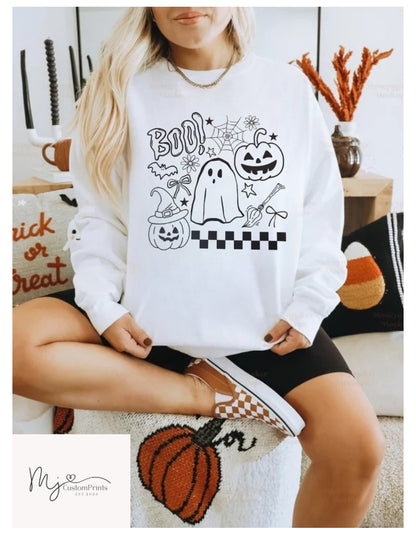 “Boo Halloween” - Single Color