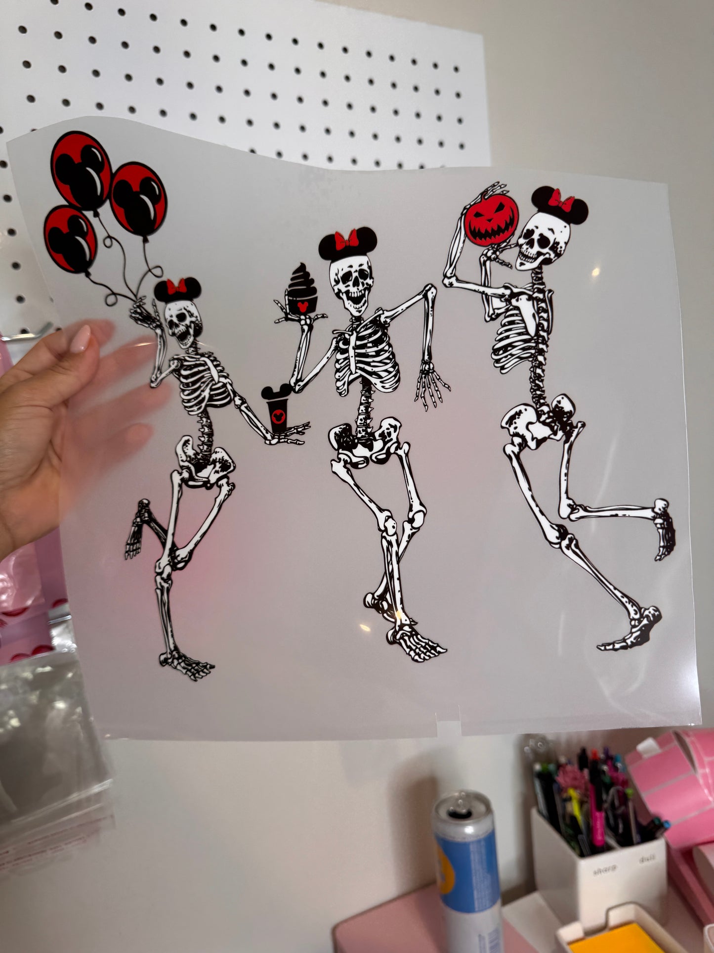 Spooky Skeleton - Clear Film