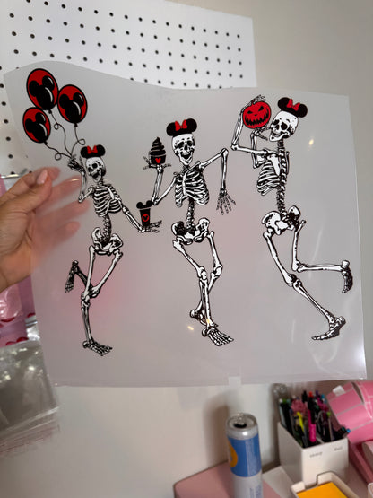 Spooky Skeleton - Clear Film