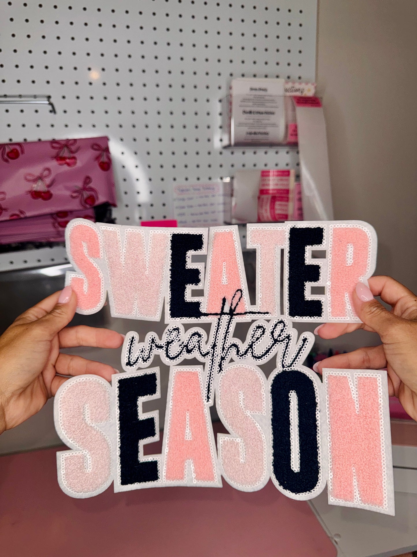 Sweater Weather - Embroidered Patch