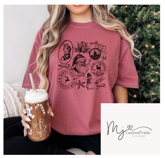 Christmas Collage - Single Color