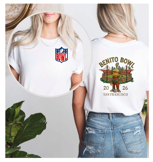 Benito Bowl front pocket and Back T-shirt