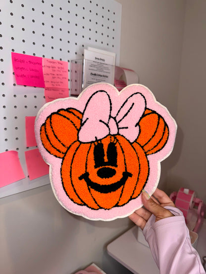 Mouse Pink Pumpkin-  Chenille Patch