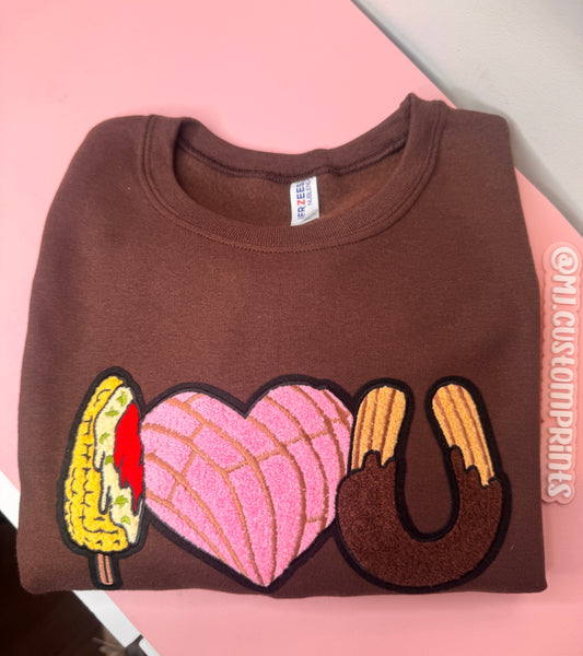 I Heart You Patch Crewneck (SIZE LARGE)