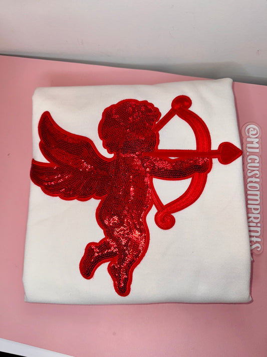 Red Cupid Crewneck (Size Medium)