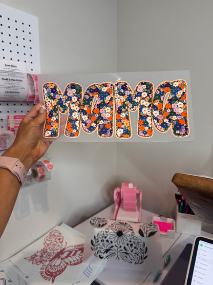 " MAMA Flowers " - Clear Film