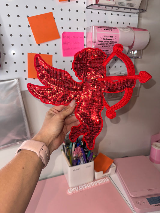 Red Cupid - Sequin Patch