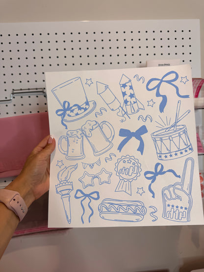 " 4th Of July " Screen Print