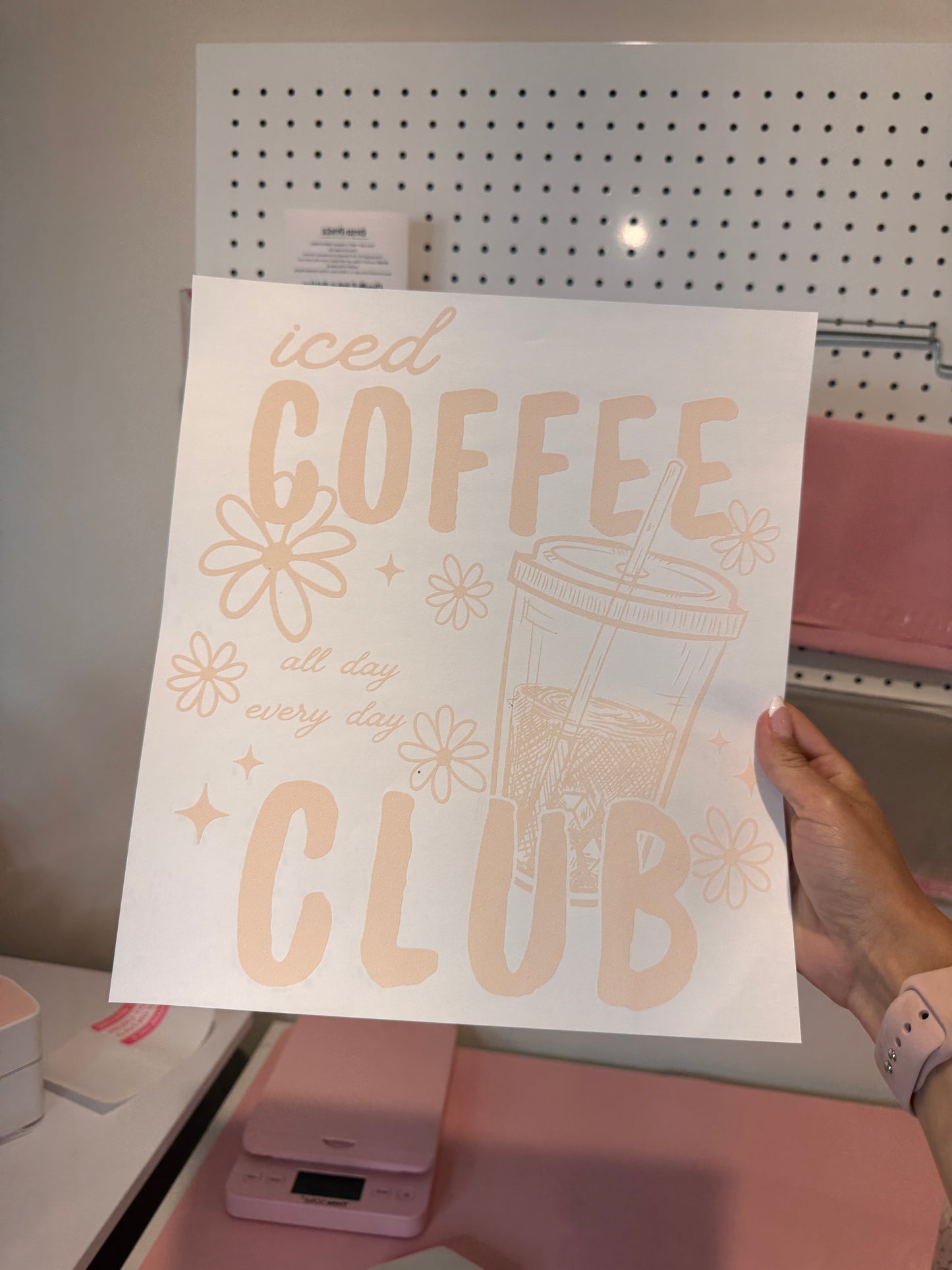 " Iced Coffee Club " Screen Print