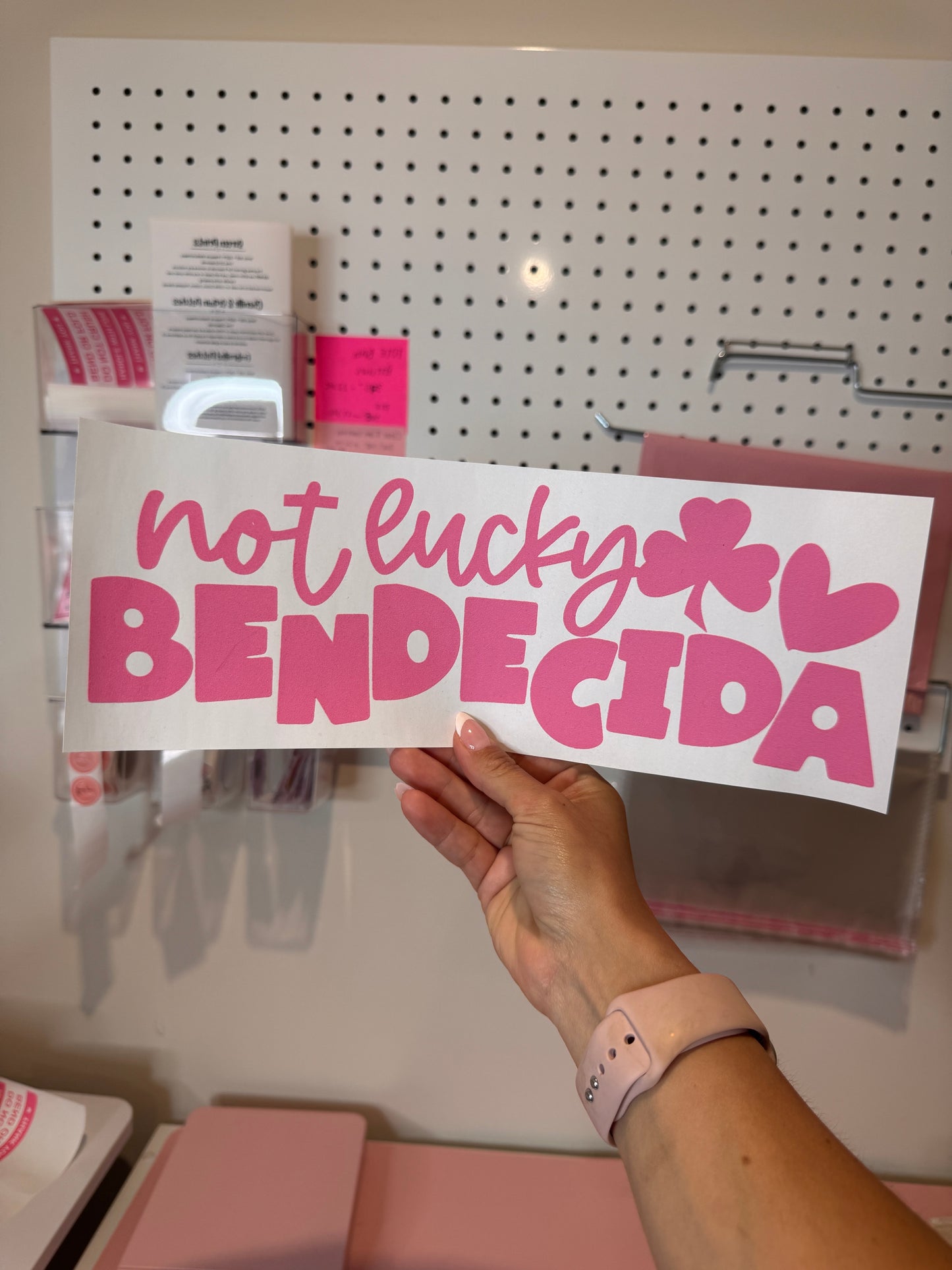 " Not Lucky Bendecida " Screen Print