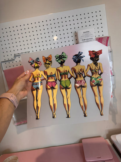 " Vintage Girls " - Clear Film