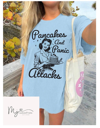 " Pancakes & Panic Attacks " - Single Color