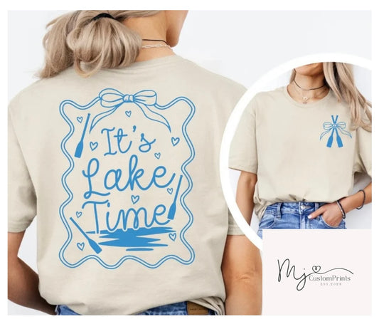 " It's Lake Time " Screen Print