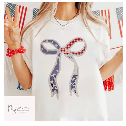 " Lace America Bow " - Clear Film