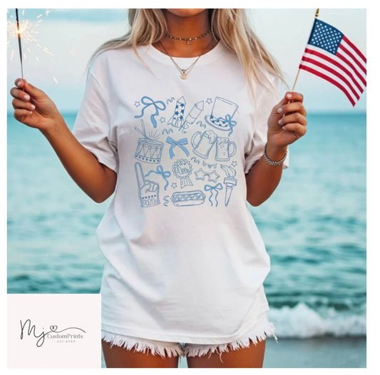 " 4th Of July " Screen Print
