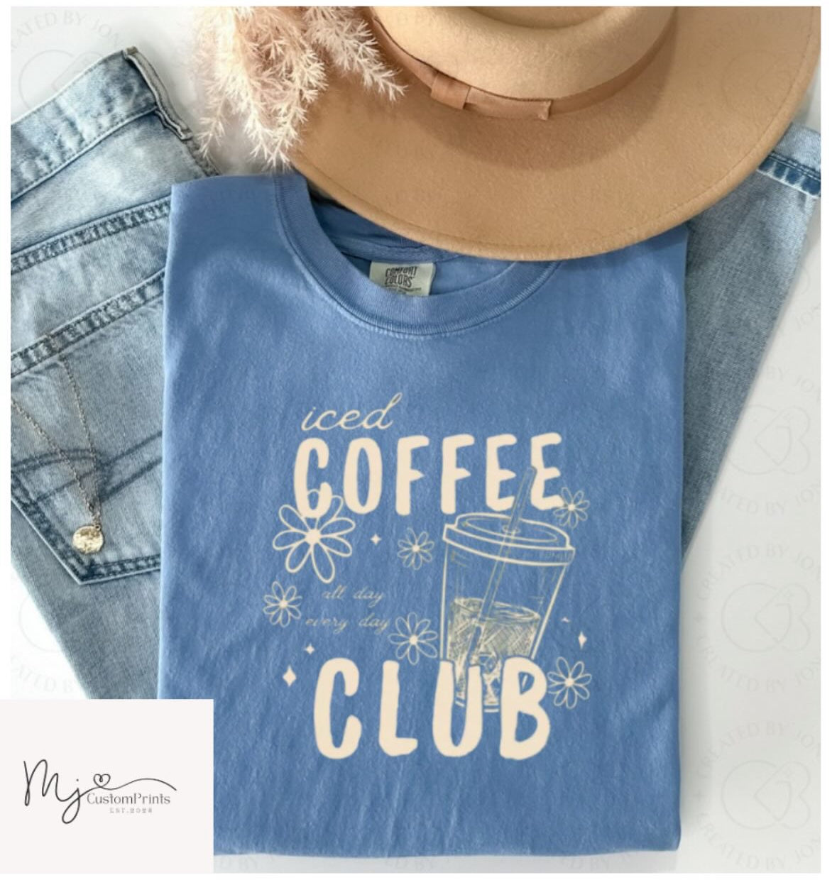 " Iced Coffee Club " Screen Print