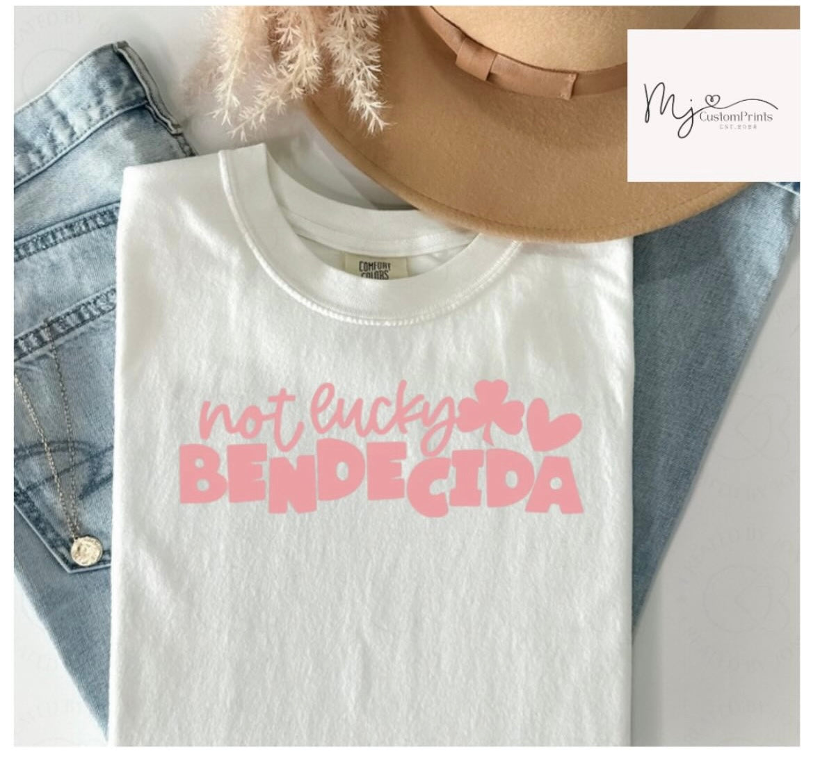 " Not Lucky Bendecida " Screen Print