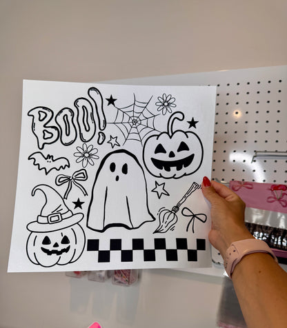 “Boo Halloween” - Single Color