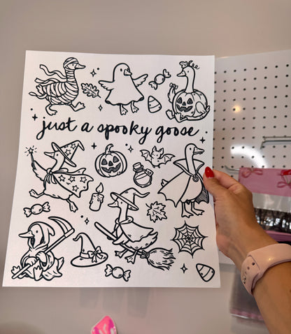“Just a spooky goose” - Single Color