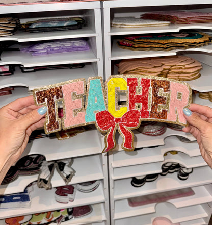 Bow Teacher - Sequin Patch