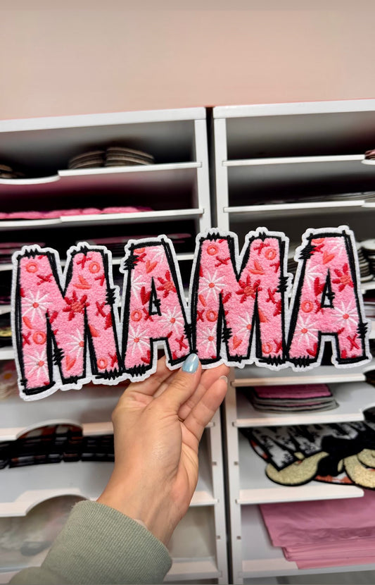 Pink Mama -Embroidered Patch